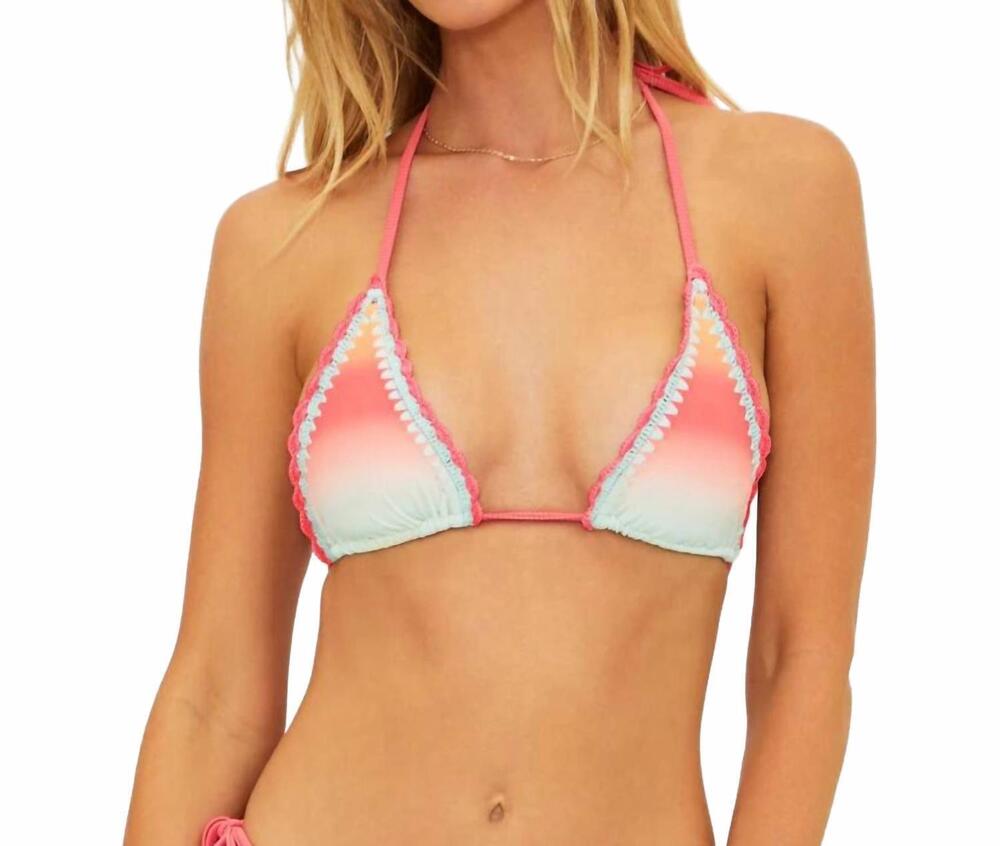 NEW BEACH RIOT winona bikini top in guava jelly